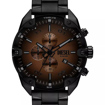 Diesel Spiked Quartz Two tone Dial Analog chronograph Men's Watch DZ4691