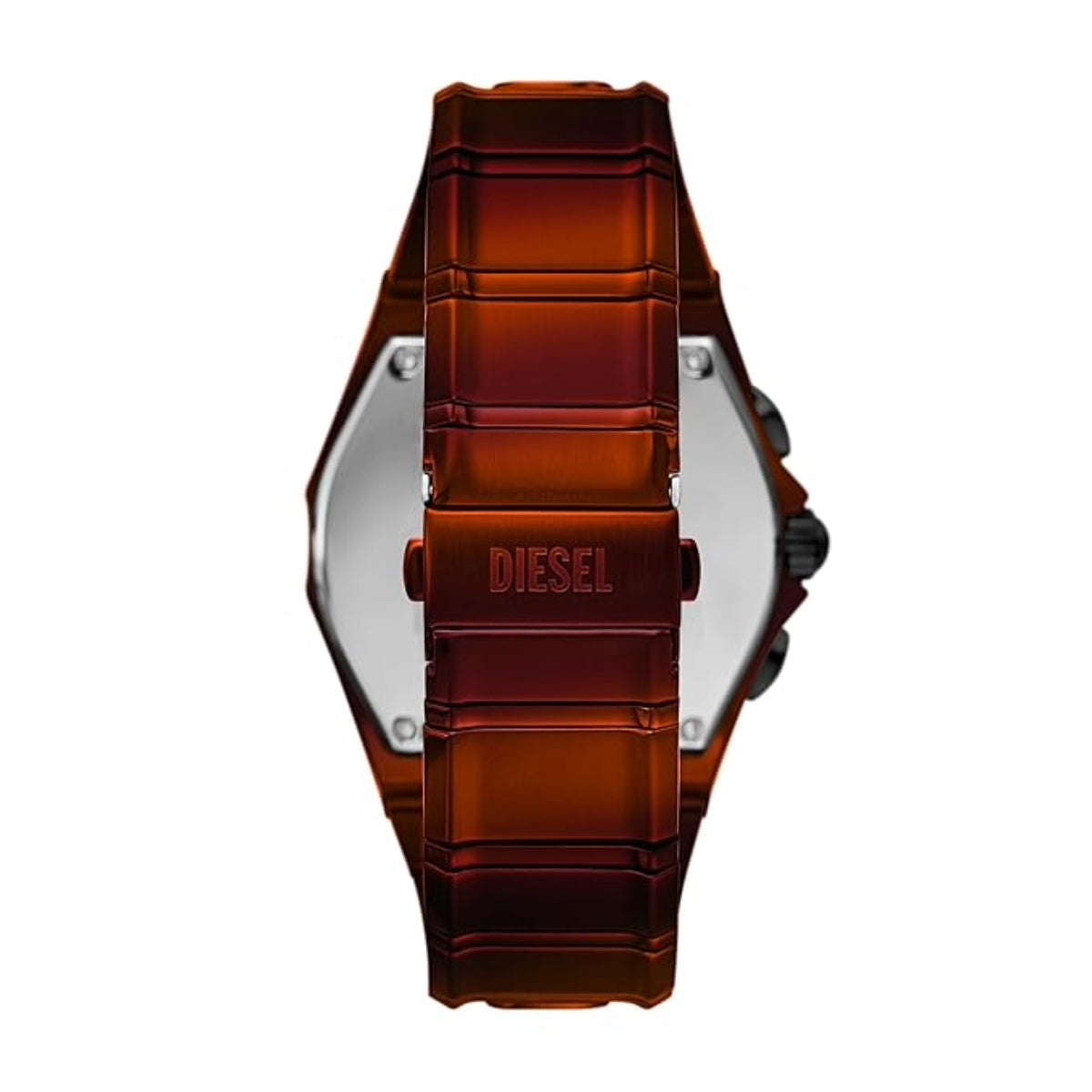Brown Diesel watch with a white background