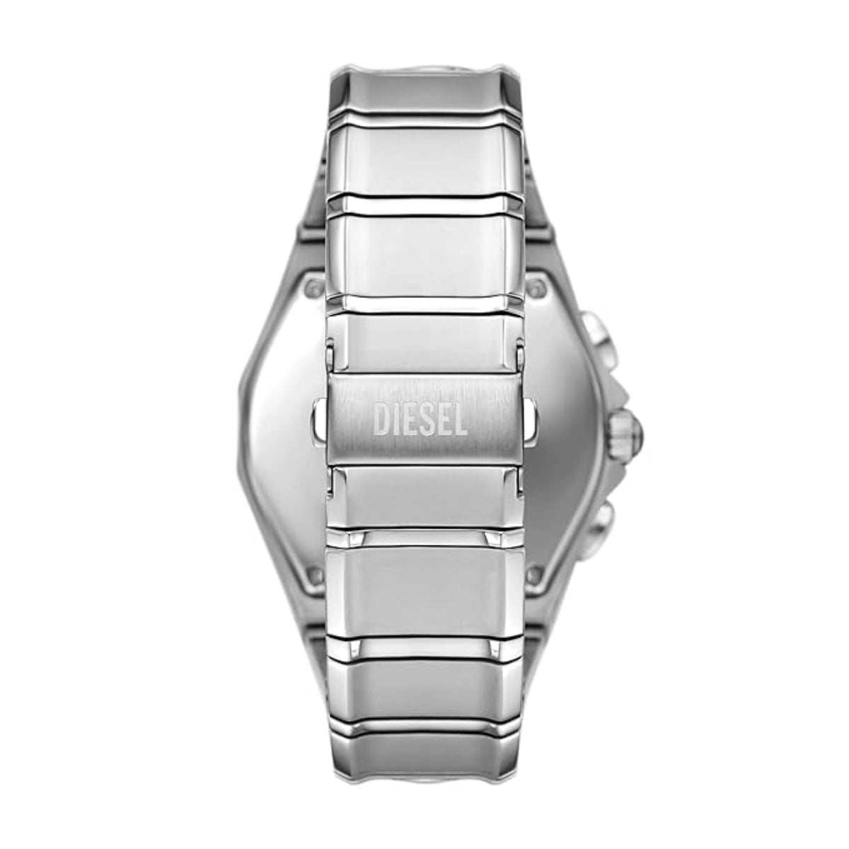 Diesel D-Curve Oval Silver Dial Chronograph Analog Men Watch DZ4694