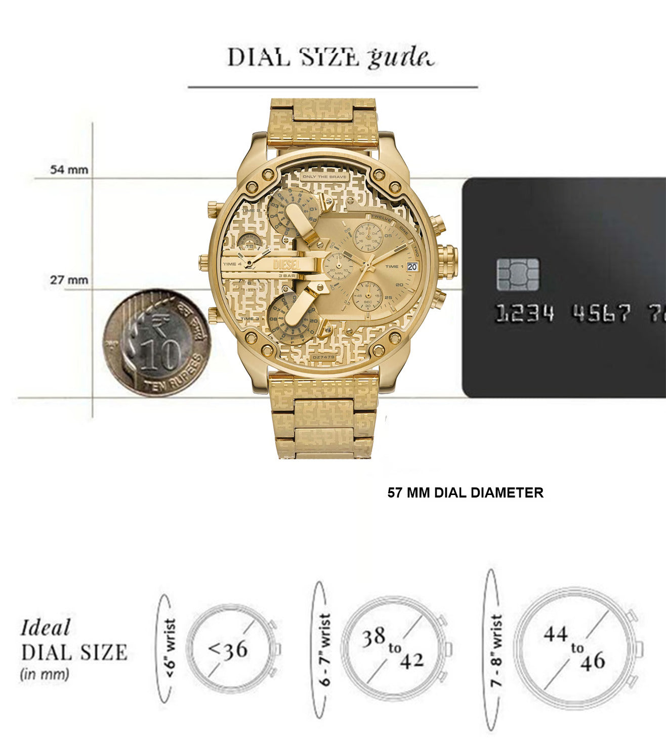 DZ7479 Diesel | Mr. Daddy 2.0 Chronograph Automatic Watch (Men)