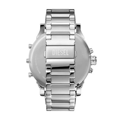 Silver Diesel watch on a white background