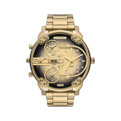Diesel Mr Daddy Slim Men Quartz Two Tone Dial Analog Stainless Steel Men Watch DZ7490