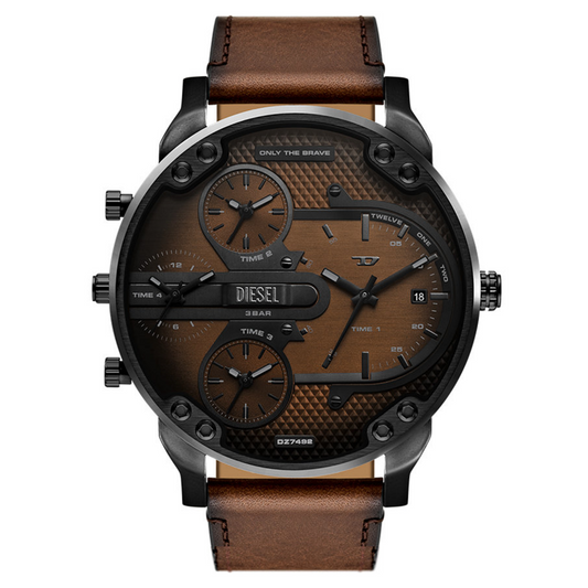 Diesel Mr Daddy Slim Two tone Dial Quartz Multifunction Analog Men Watch DZ7492