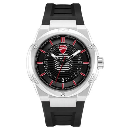 Ducati watch with black and red design on a white background