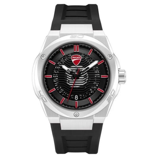 Ducati watch with black and red design on a white background