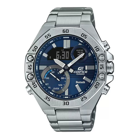 ED492 | CASIO Edifice Silver Bluetooth Connect - Men's Watch - Buy Now at Sai Creations Watches