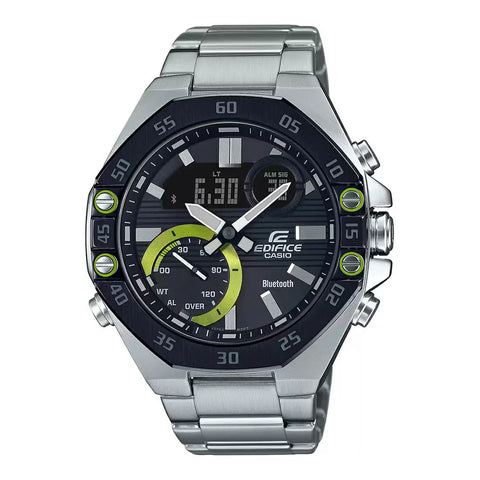ED493 | CASIO Edifice Silver Bluetooth Connect - Men's Watch - Buy Now at Sai Creations Watches