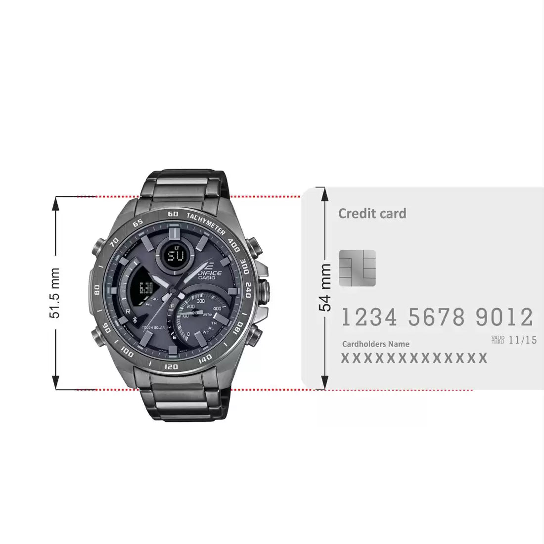 ED527 | CASIO Edifice Grey IP Bluetooth Connect - Men's Watch