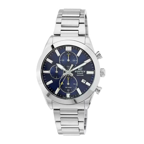 ED581 | CASIO Edifice Silver Chronograph Men's Watch - Buy Now at Sai Creations Watches