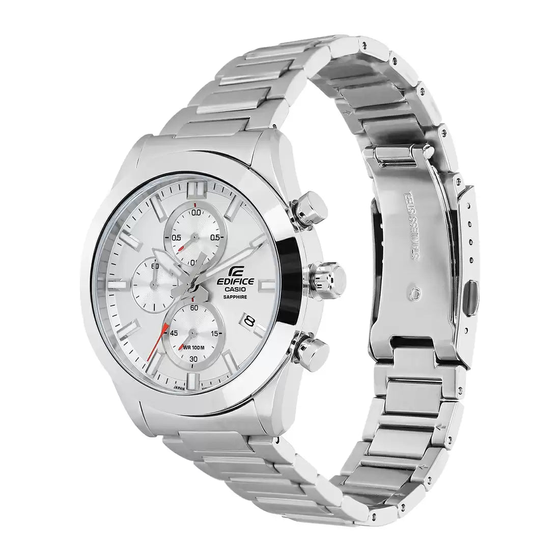 ED582 | CASIO Edifice Silver Chronograph Men's Watch