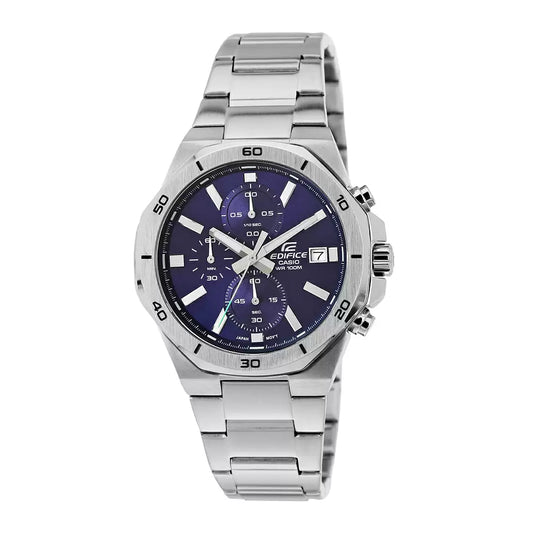 ED584 | CASIO Edifice Silver Chronograph Men's Watch