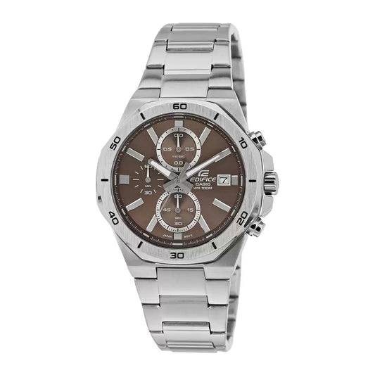 ED585 | CASIO Edifice Silver Chronograph Men's Watch