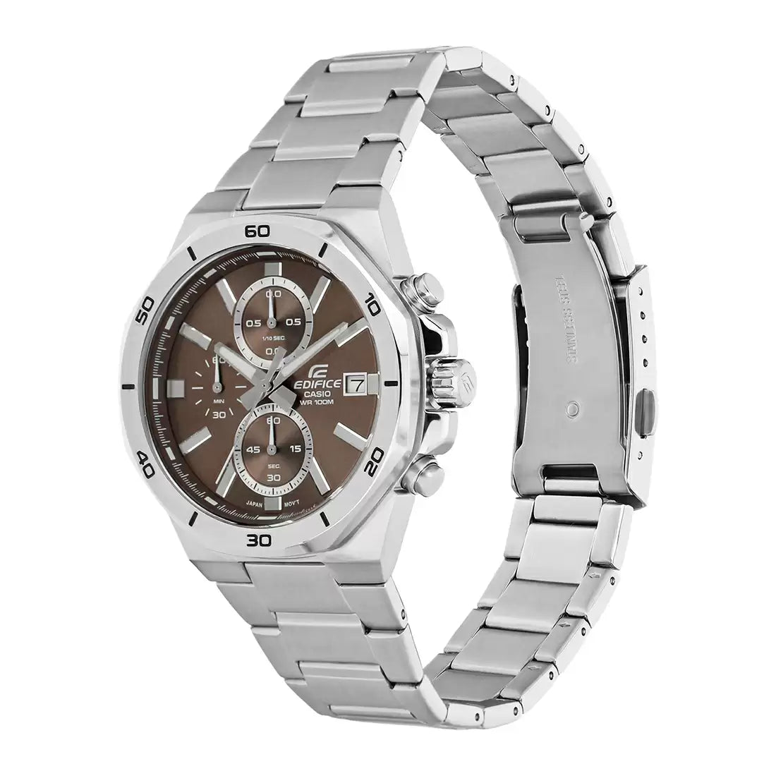 ED585 | CASIO Edifice Silver Chronograph Men's Watch