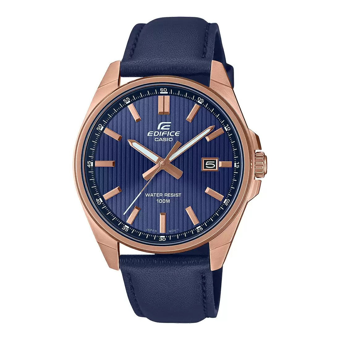 ED617 CASIO | Edifice EFV-150CL-2AVUDF Leather Strap Watch (Men)