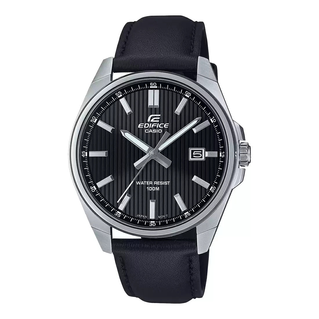 ED621 CASIO | Edifice EFV-150L-1AVUDF Leather Strap Watch (Men)