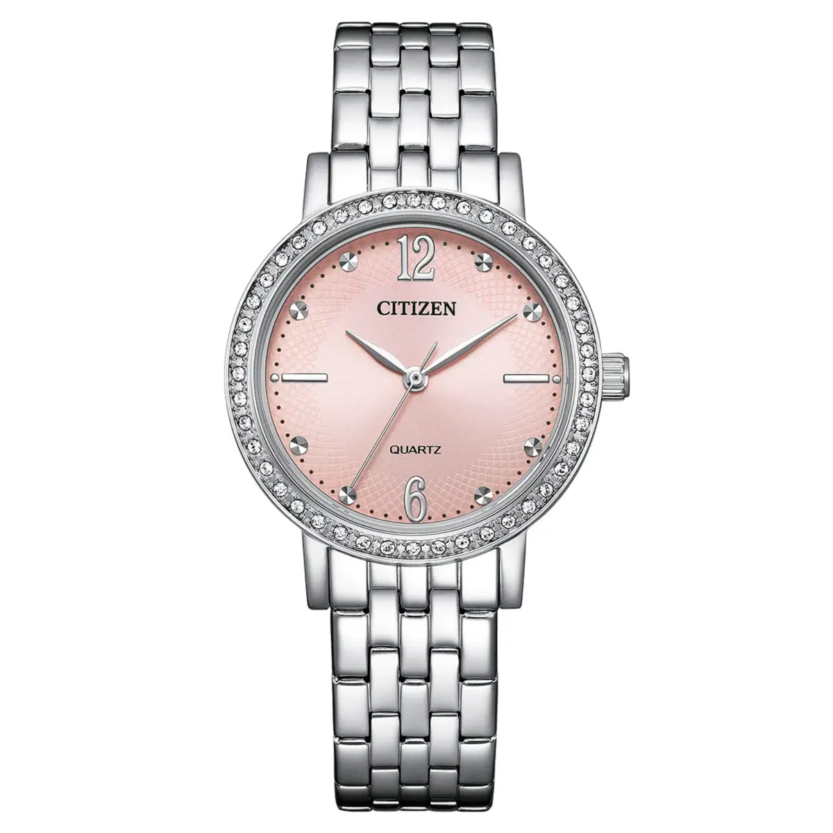 CITIZEN Core Pink Dial Analog Stainless Steel Women's Watch EL3100-55W
