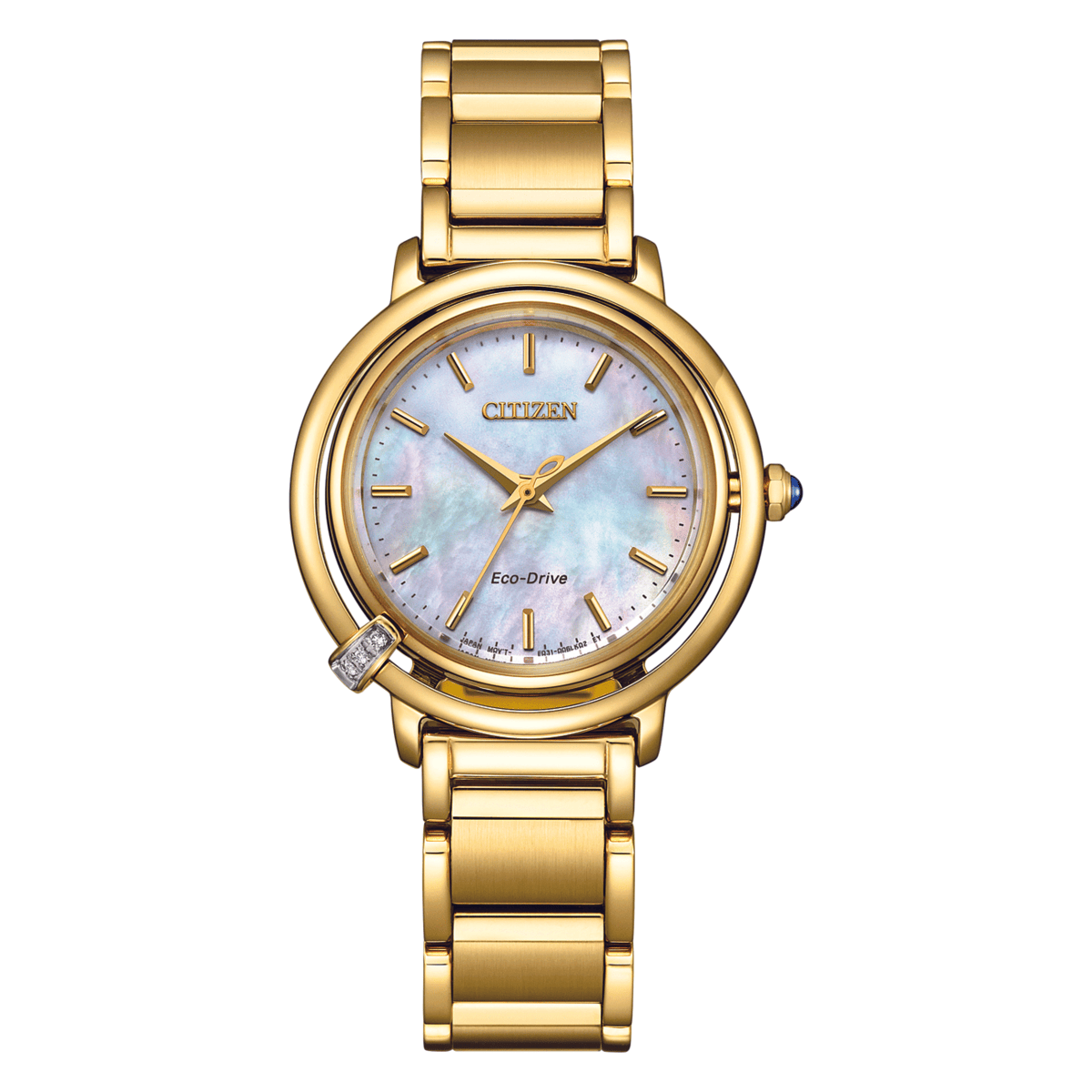 CITIZEN Eco-Drive Mother of Pearl Dial Analog Women's Watch EM1092-64D