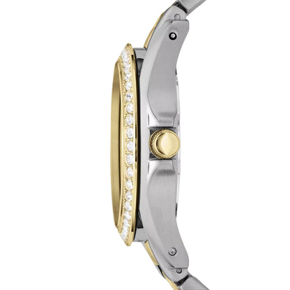 Fossil Riley Quartz Silver Dial Multi-Function Stainless Steel Women Watch ES3204