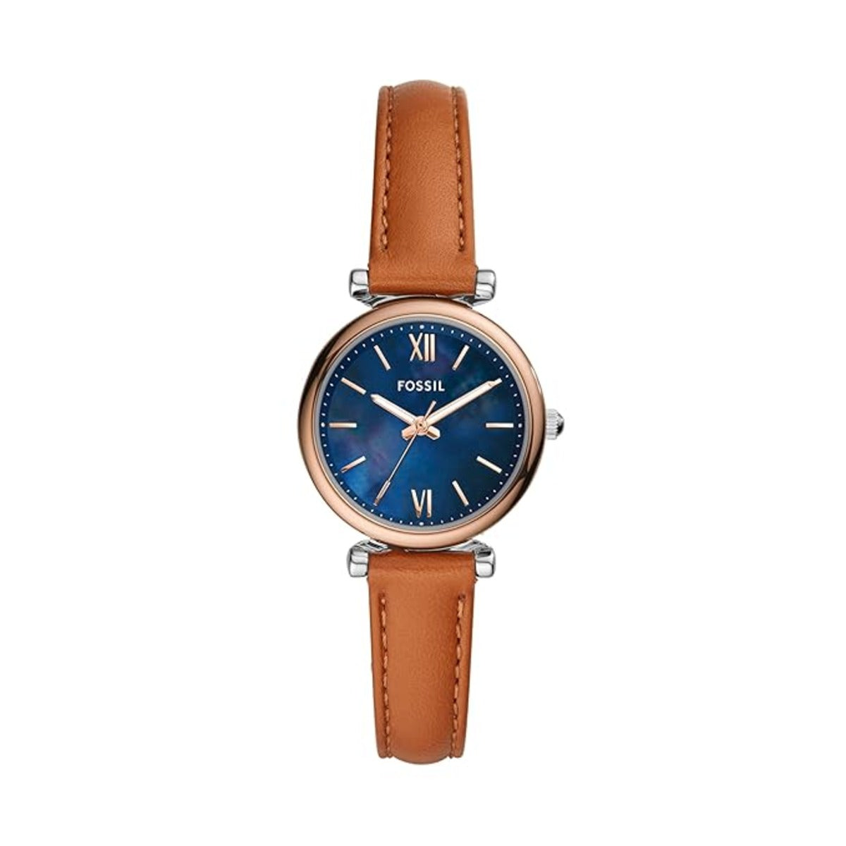 Fossil Carlie Quartz Blue Dial Analog Watch For Women ES4701
