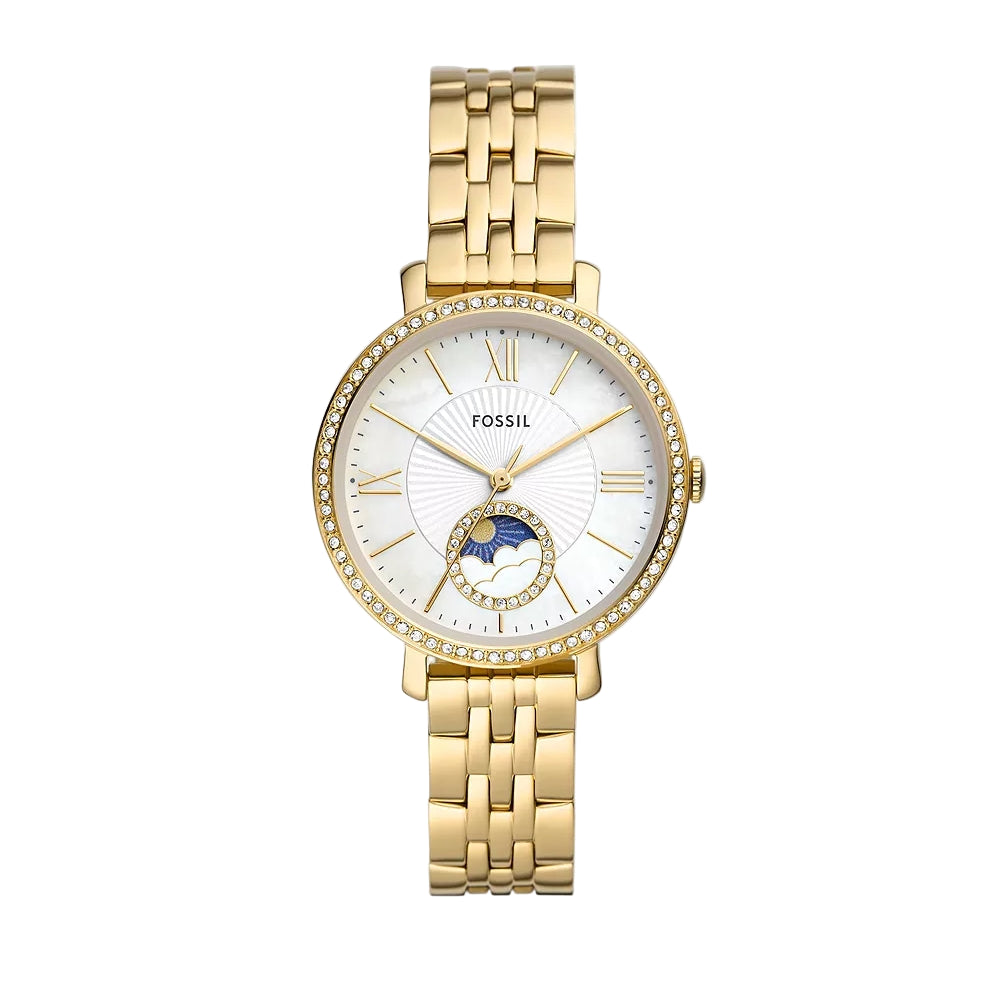 Fossil Jacqueline Sun Moon White Mother-Of-Pearl Multifunction Women Watch ES5167