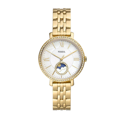 Fossil Jacqueline Sun Moon White Mother-Of-Pearl Multifunction Women Watch ES5167