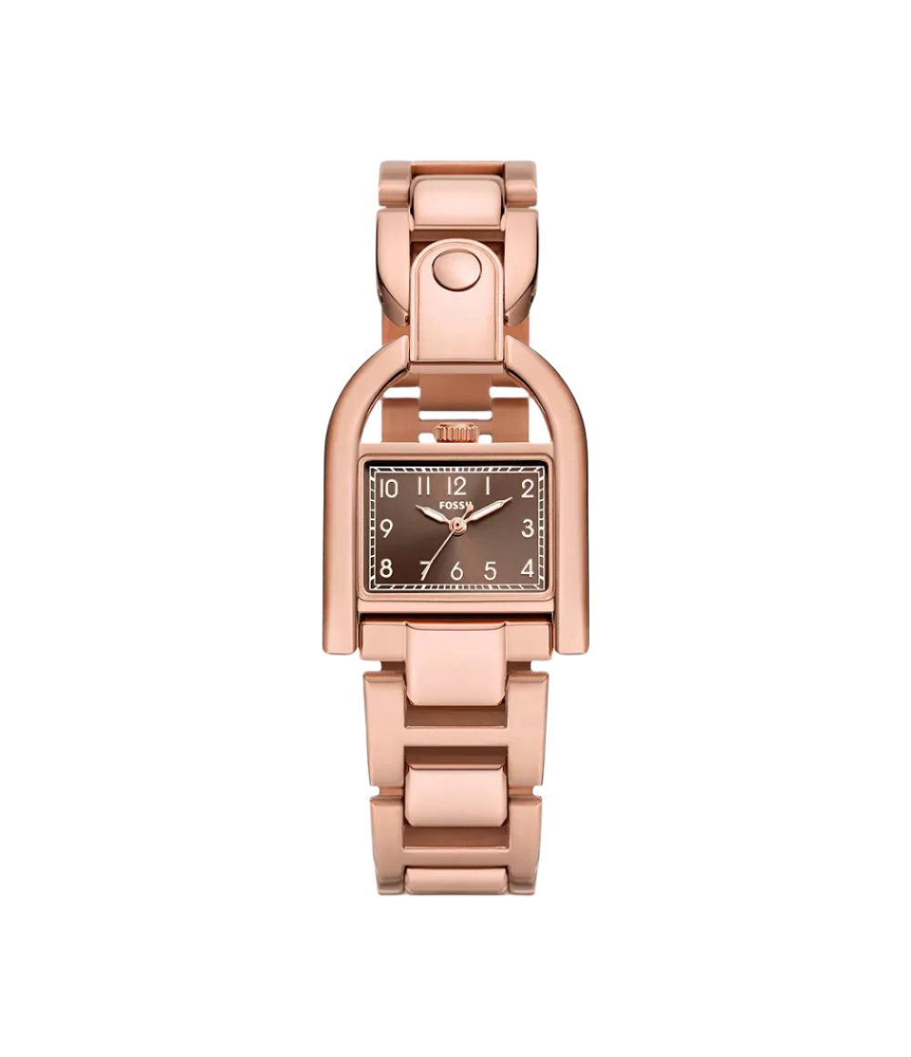 ES5328 FOSSIL | Harwell Three-Hand Rose Gold-Tone Stainless Steel Watch