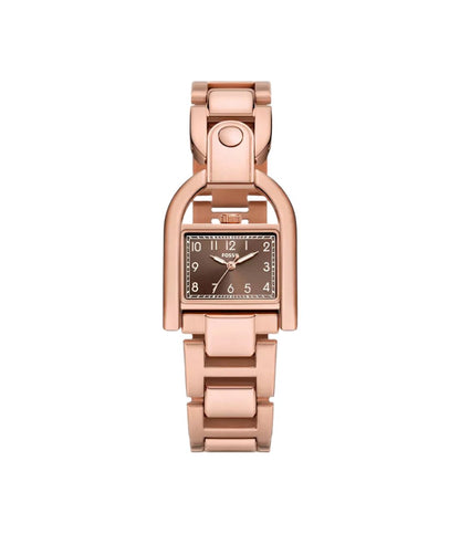 ES5328 FOSSIL | Harwell Three-Hand Rose Gold-Tone Stainless Steel Watch