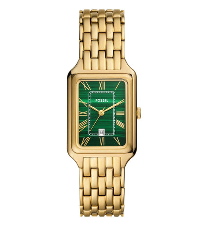 ES5341 FOSSIL | 26mm Green Dial Raquel Analog Watch (Women)