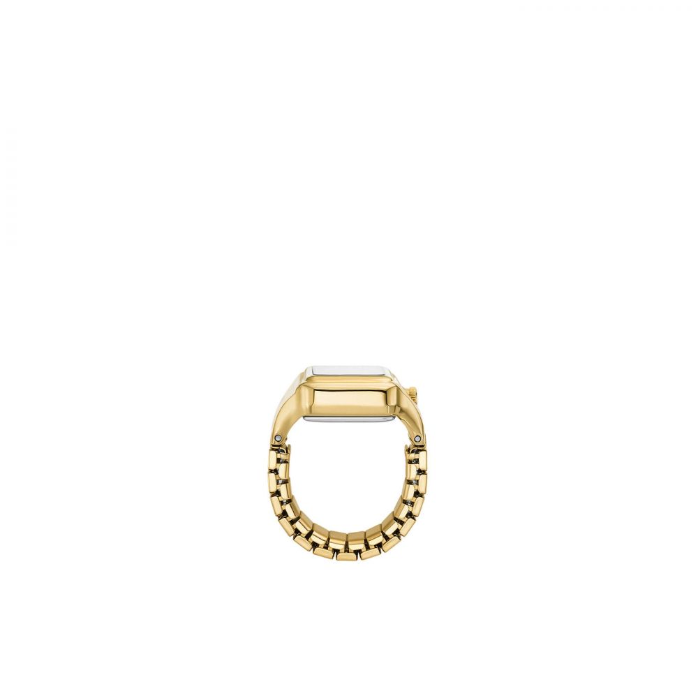 Fossil Raquel Quartz Gold Dial Analog Stainless Steel Women Ring Watch Watch