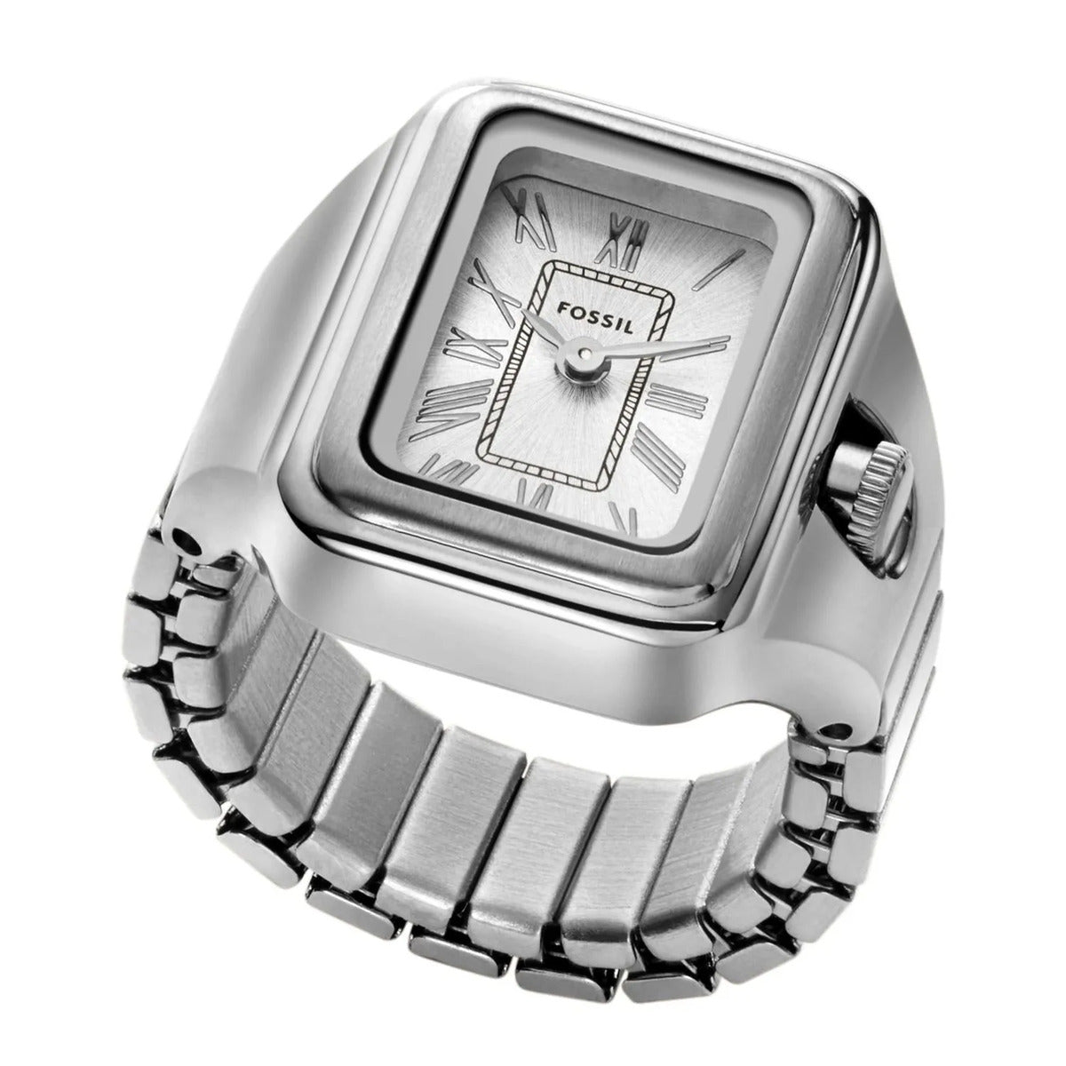Fossil Raquel Quartz Two-Hand Stainless Steel Women Ring Watch ES5344