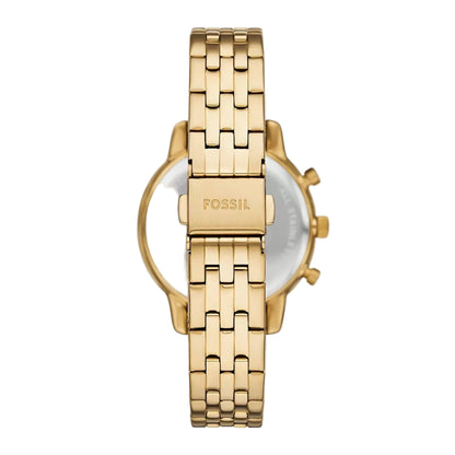 Fossil Neutra Quartz White Dial Analog Chronograph Women's Watch ES5358