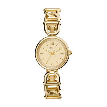 Fossil Carlie Quartz Three-Hand Gold-Tone Stainless Steel Women Watch ES5375