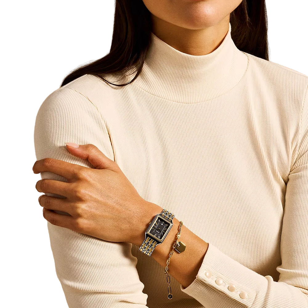 Fossil Raquel Quartz Grey Dial Stainless Steel Women Watch and Bracelet Set ES5376SET
