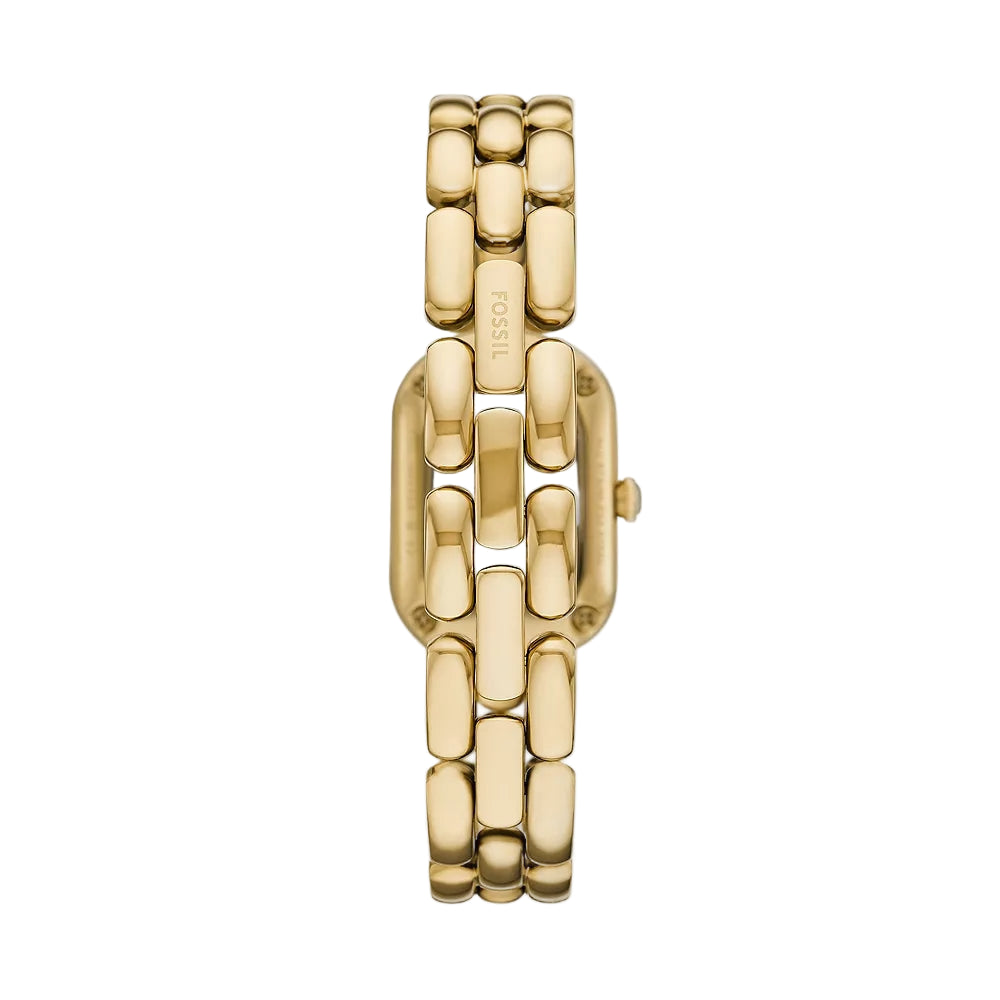 Fossil Sloan Quartz Gold Dial Analog Stainless Steel Women's Watch ES5380