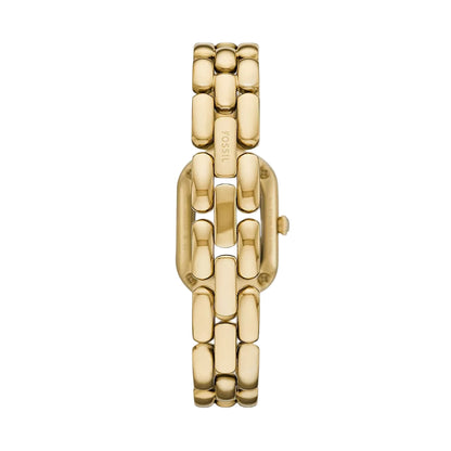 Fossil Sloan Quartz Gold Dial Analog Stainless Steel Women's Watch ES5380