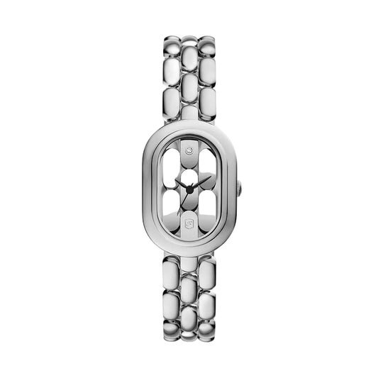 Fossil Sloan Quartz Silver Dial Analog Stainless Steel Women ES5381