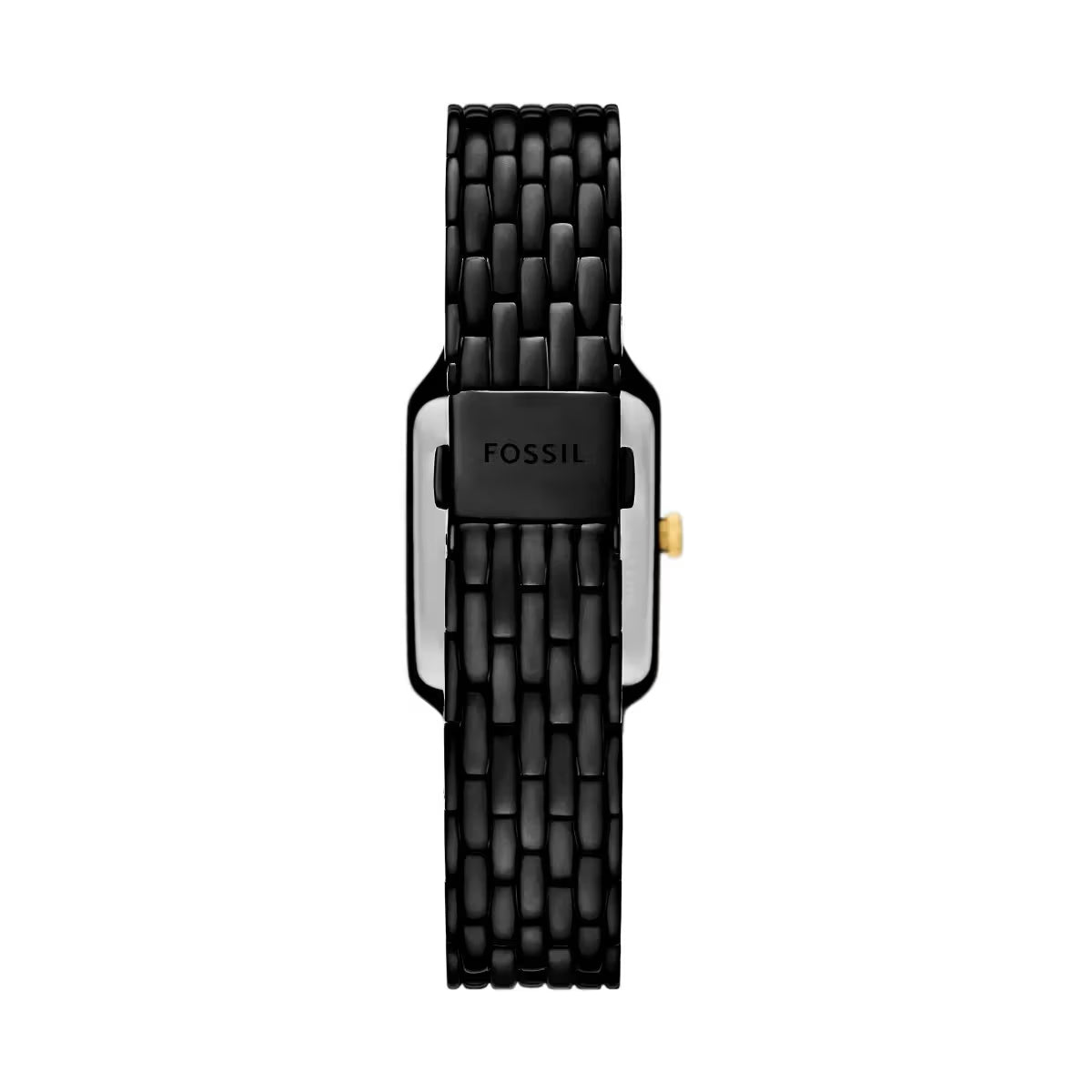 Fossil Raquel Quartz Three-Hand Date Black Dial Stainless Steel Women Watch ES5385