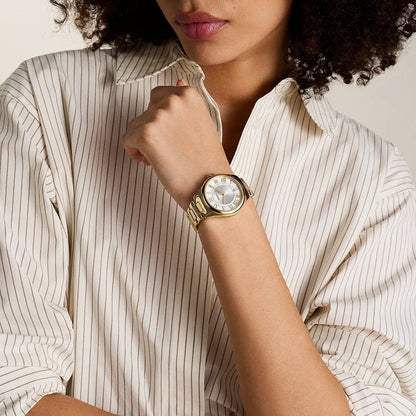Fossil Gilmore Quartz Silver Dial With Dial Analog Watch For Women ES5395