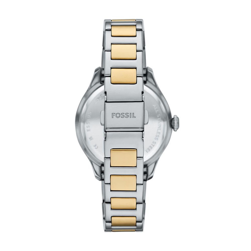 Fossil Gilmore Three-Hand Date Two-Tone Stainless Steel Women Watch ES5396