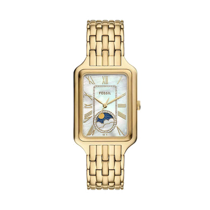 Fossil Raquel Quartz Mother Of Pearl Dial Analog Stainless Steel Women Watch ES5398