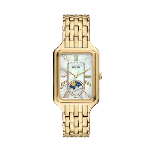 Fossil Raquel Quartz Mother Of Pearl Dial Analog Stainless Steel Women Watch ES5398