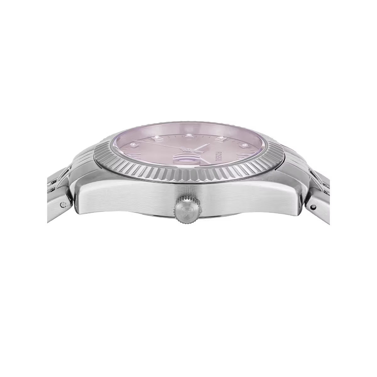Fossil Scarlette Quartz Three-Hand With Date Stainless Steel Women Watch ES5403