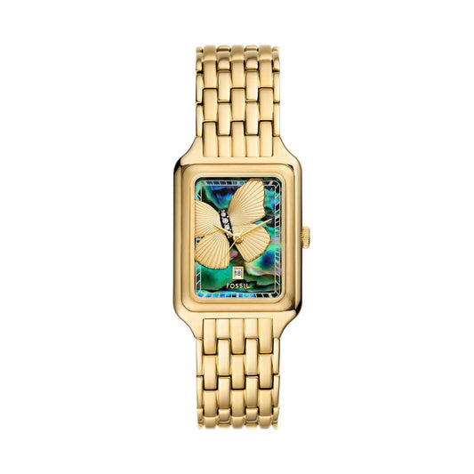 Fossil Quartz Mother Of Pearl Dial Analog Stainless Steel Women Watch ES5409