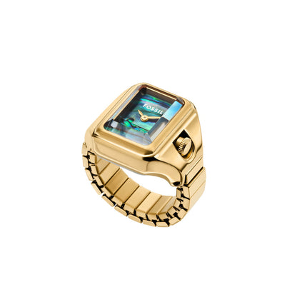 Fossil Quartz Mother Of Pearl Dial Analog Women Ring Watch ES5411