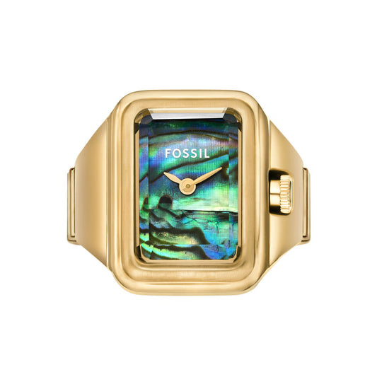 Fossil Quartz Mother Of Pearl Dial Analog Women Ring Watch ES5411