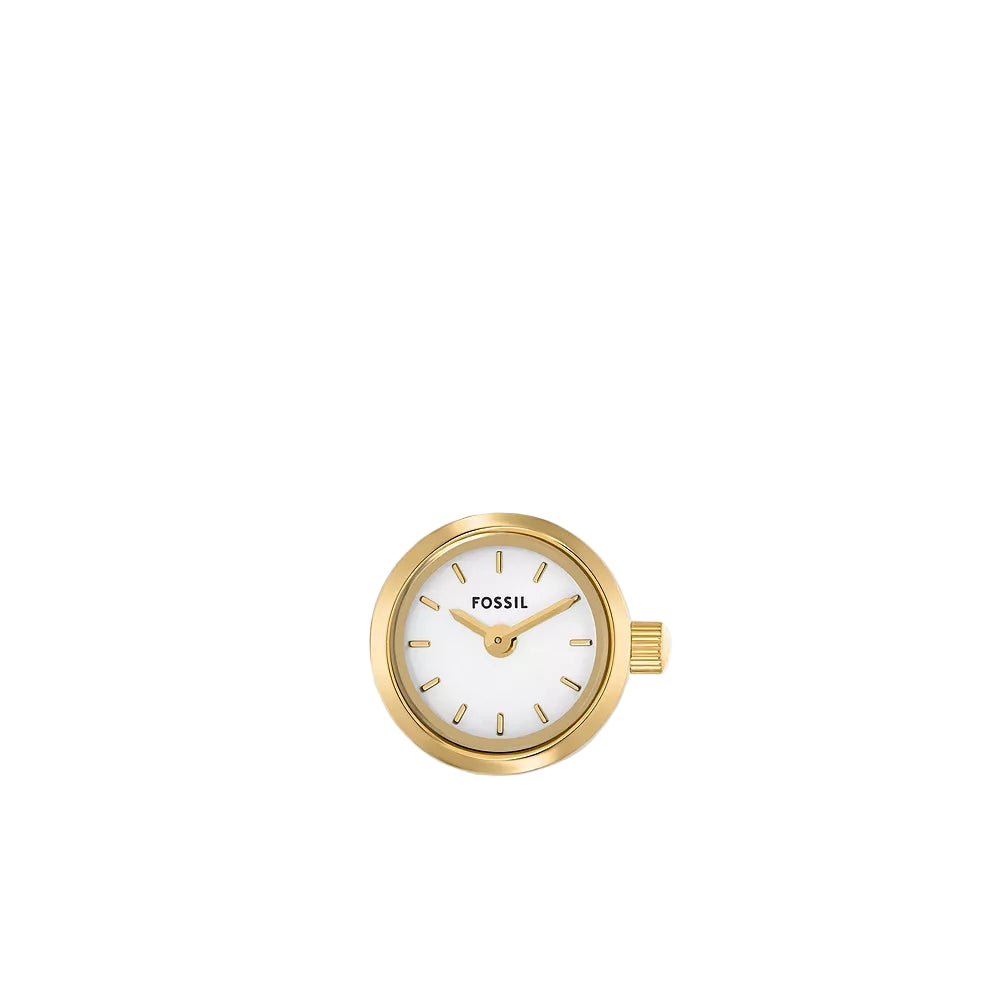 Fossil Quartz Two-Hand White Dial Analog Women Ring Watch ES5412