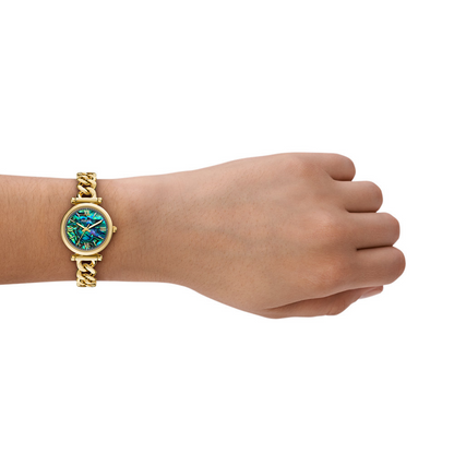 Fossil Carlie Quartz MultiColour Dial Analog Stainless Steel Women Watch ES5416