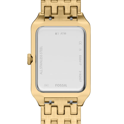 Fossil Raquel Quartz Black Mother-Of-Pearl With Date Women's Watch ES5417