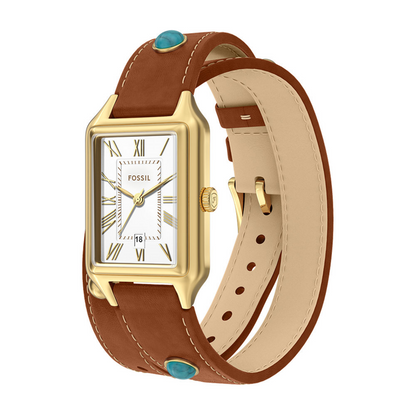 Fossil Raquel Quartz Silver Dial Three-Hand With Date Women's Watch ES5418