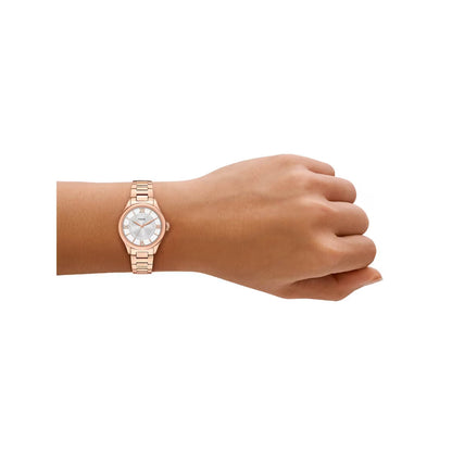 Fossil Gilmore Quartz Silver Dial Analog Stainless Steel Women Watch ES5420